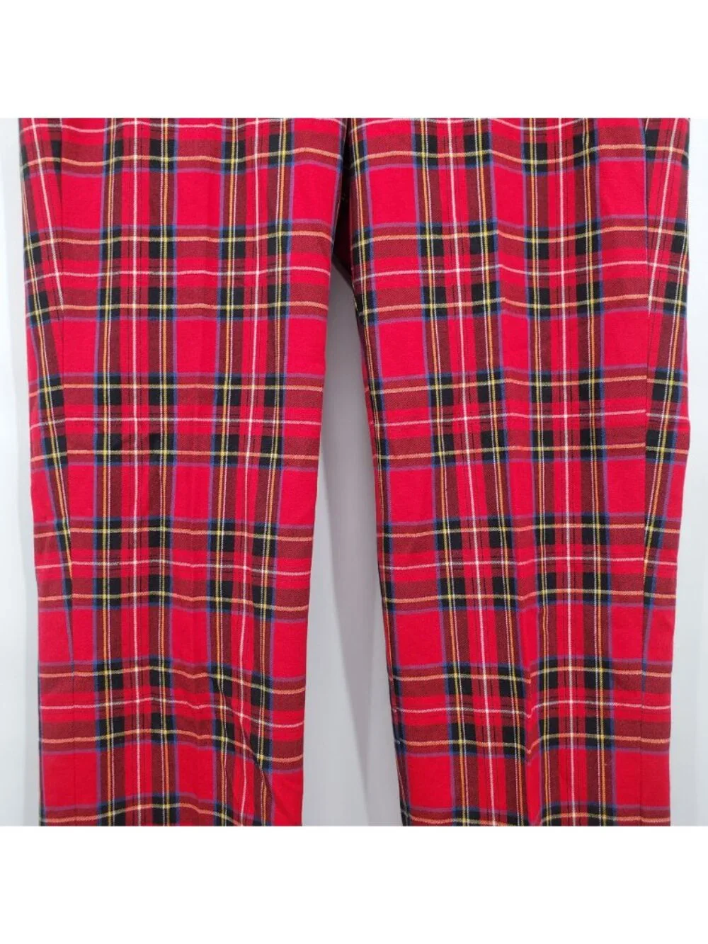 J. Crew Kallie Red Tartan Plaid High Rise Straight Ankle Pants Size 4P NWT